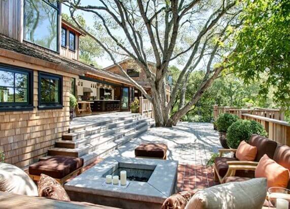 Outdoor Oasis Deck patio with tree