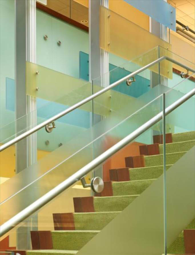 Cincinnati Commercial Interior Design - Colorful Stairs